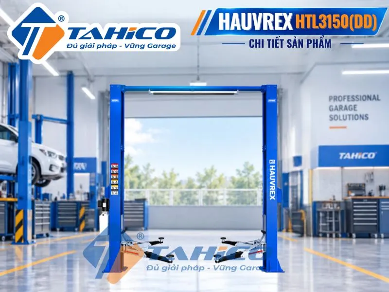 Hình ảnh sản phẩm Cầu nâng 2 trụ cáp trên Hauvrex HTL3150(DD).