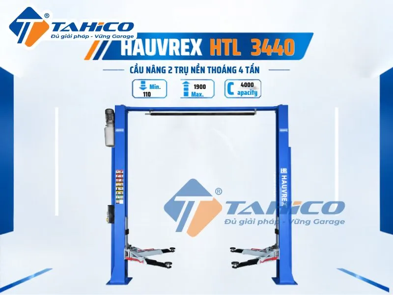 Hình ảnh sản phẩm Cầu nâng 2 trụ cáp trên Hauvrex HTL3440.