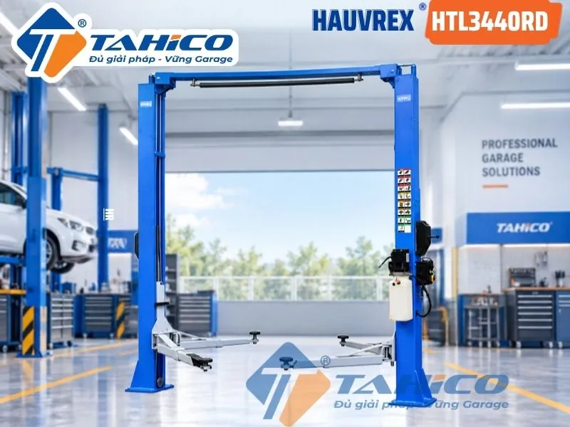 Hình ảnh sản phẩm Cầu nâng 2 trụ cáp trên Hauvrex HTL3440RD.