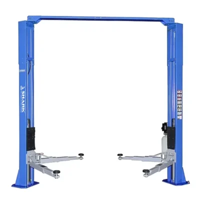 Cầu nâng 2 trụ cáp trên SHARK 4 tấn