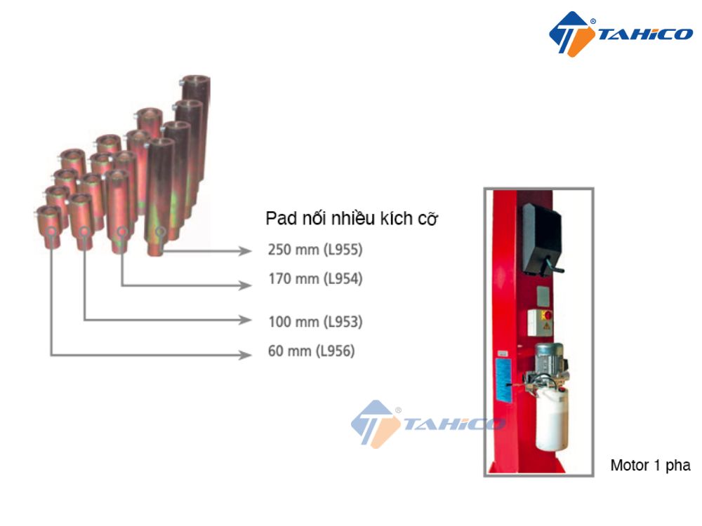 Cầu nâng 2 trụ cổng trên Werther 210I/42B | Thủy lực