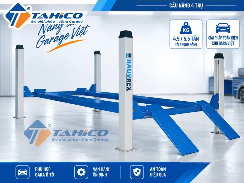 Cầu nâng 4 trụ Hauvrex HFL4045(E)/HFL4055(E)