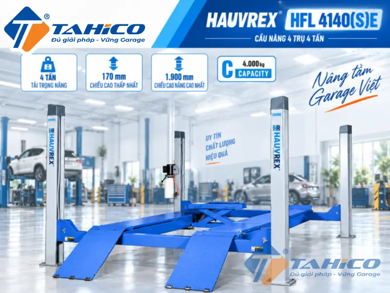 Cầu nâng 4 trụ Hauvrex HFL4140(S)E