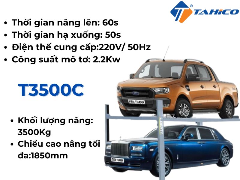 Cầu nâng 4 trụ vận thăng T3500C