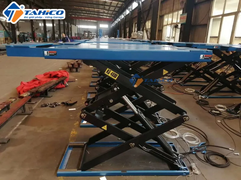 Hình ảnh sản phẩm Cầu nâng cắt kéo Hauvrex HXL6440X 4 tấn | Âm nền ty kép