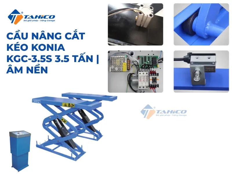 Cầu nâng cắt kéo Konia KGC-3.5S 3.5 tấn | Âm nền