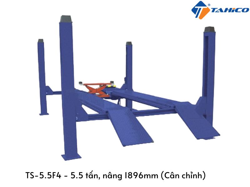 Cầu nâng ô tô 4 trụ Titano TS-5.5F4 - 5.5 tấn, Nâng 1896mm (Cân chỉnh)