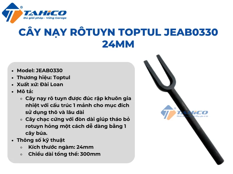 Hình ảnh sản phẩm Cây nạy rôtuyn Toptul JEAB0330, JEAB0440 18 - 24mm