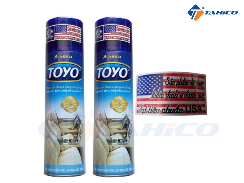 Chai xịt làm bóng đồ da và gỗ TOYO
