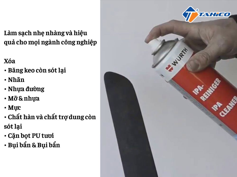 Chất tẩy rửa Wurth IPA Cleaner 500ml