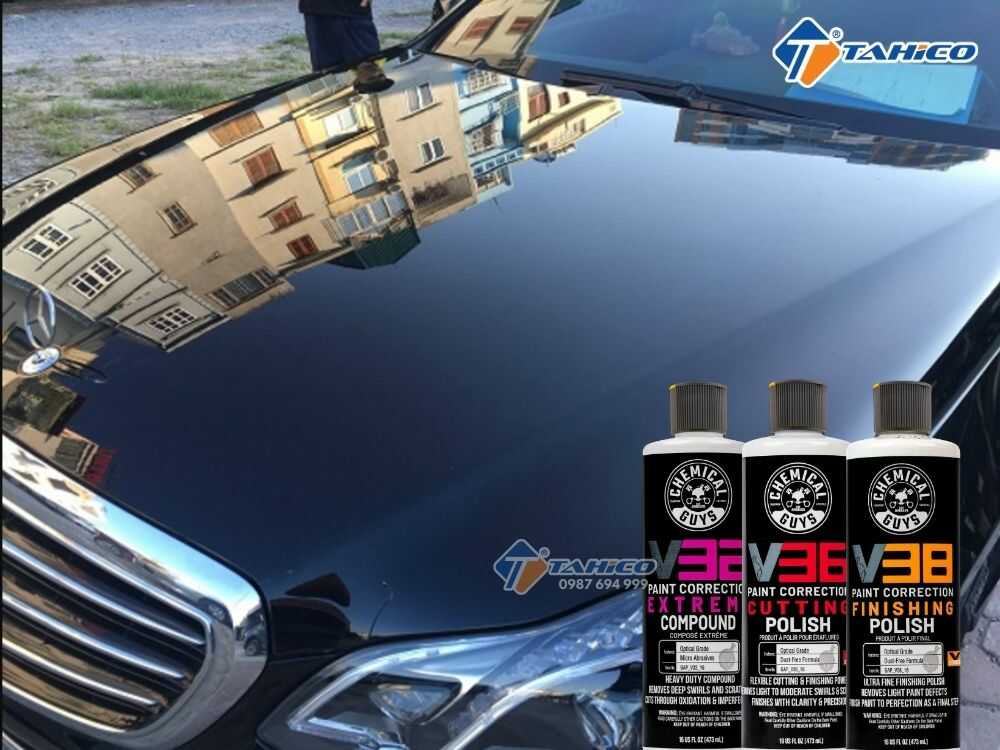 Xi đánh bóng 3 bước Chemical Guys V32 V36 V38 Polish 473ml | độ cắt 1200 – 3000