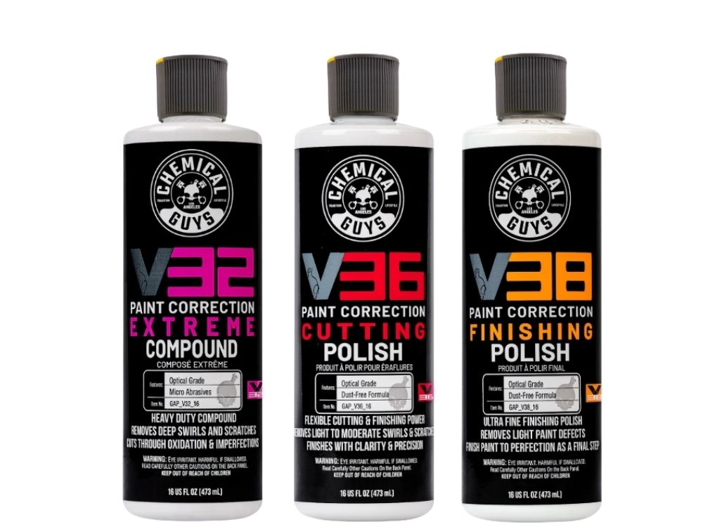 Xi đánh bóng 3 bước Chemical Guys V32 V36 V38 Polish 473ml | độ cắt 1200 - 3000