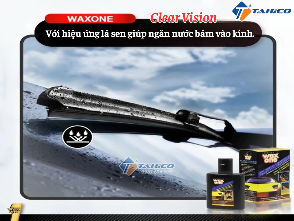 Dung dịch chống đọng sương kính Waxone Clear Vision