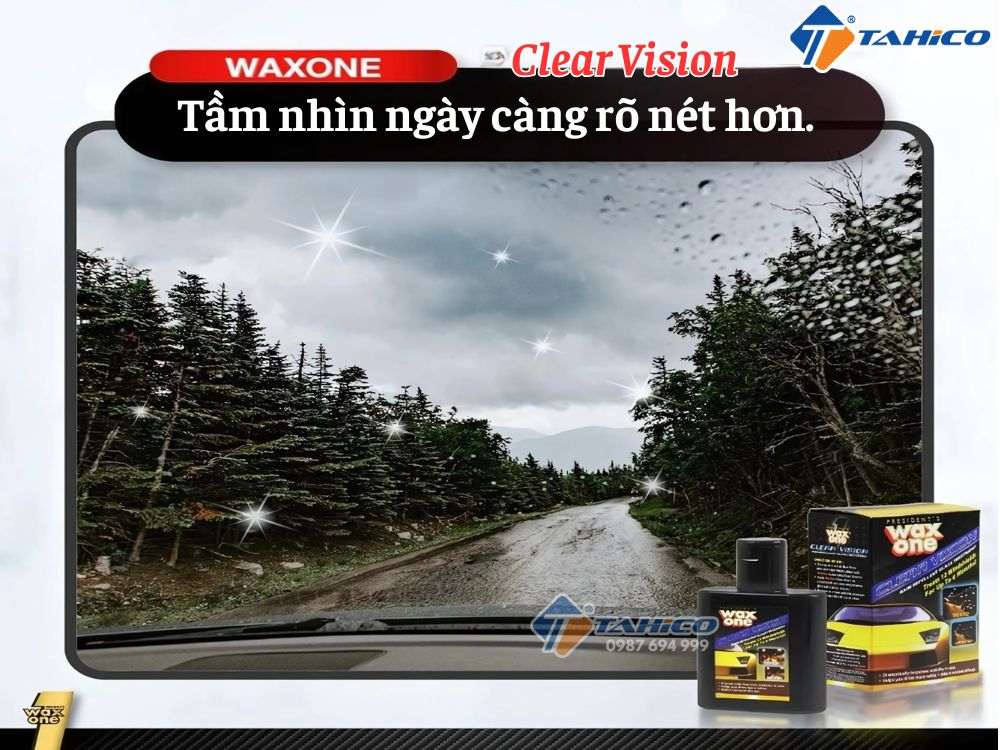 Dung dịch chống đọng sương kính Waxone Clear Vision
