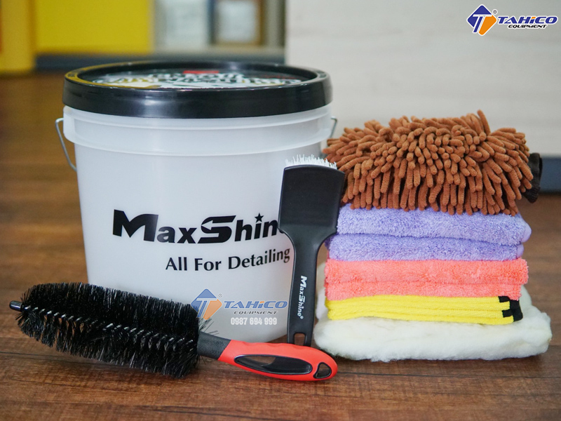 Combo bộ dụng cụ rửa xe 11 món Maxshine Detailing Bucket Kit MSB10