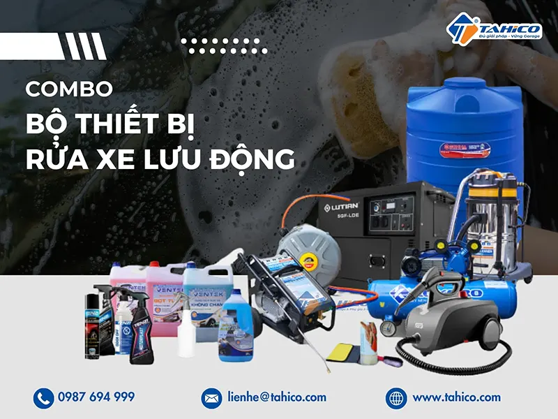 Bộ thiết bị rửa xe lưu động