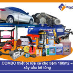 COMBO thiết bị rửa xe cao cấp cho tiệm rửa xe 160m2  