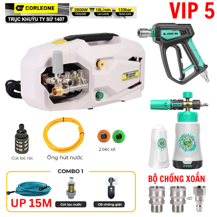Máy Rửa Xe Áp Lực Cao Corleone G500 PRO – Tahico phân phối chính hãng