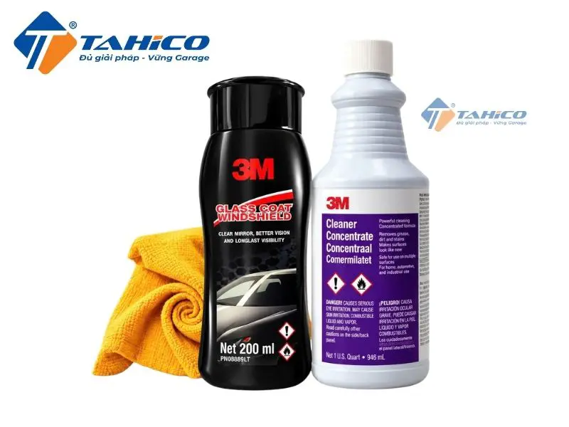 Combo Tẩy Ố Kính – Chống Bám Nước 3M