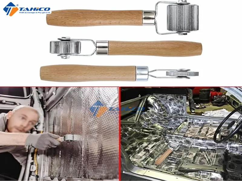 Con lăn hợp kim loại tay cầm gỗ cao cấp | 3 kích thước