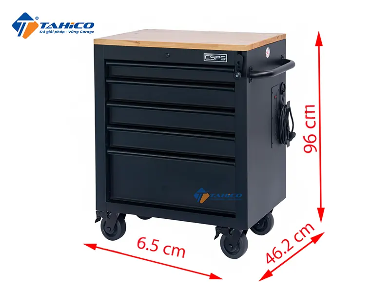Tủ dụng cụ CSPS 76cm 5 hộc kéo | Có nâng hạ & Không nâng hạ