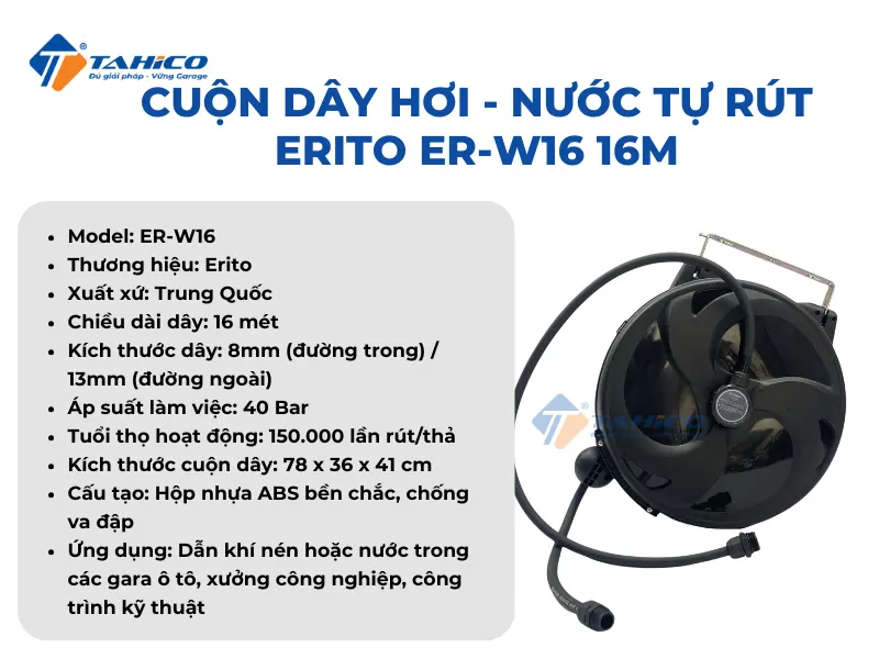 Đặc điểm tín năng Erito ER-W16