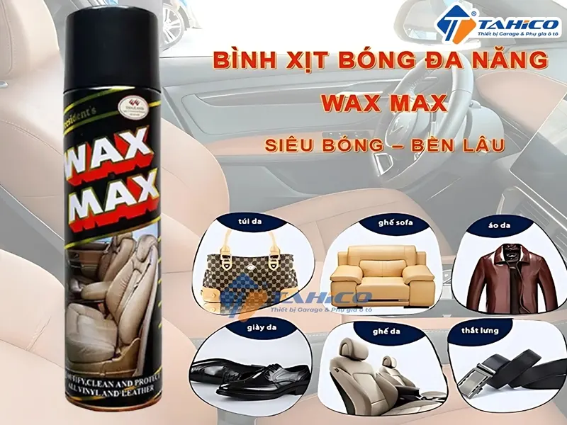 Dung dịch đánh bóng, làm sạch da đa năng Wax Max 500ml