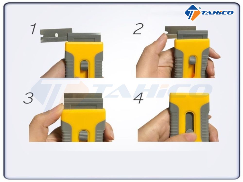 Dao vệ sinh kính Hautine TBNT0702 lưỡi sắt