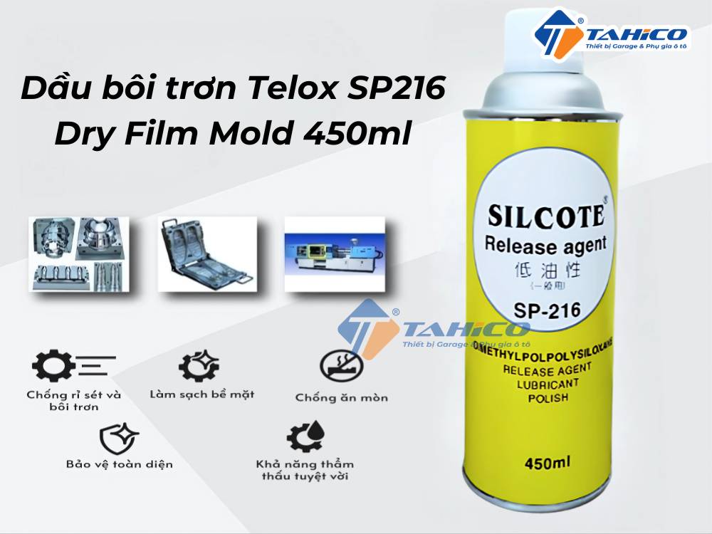 Dầu bôi trơn Telox SP216 Dry Film Mold 450ml