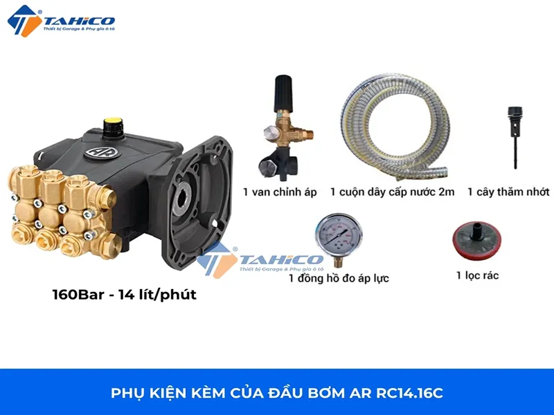 Đầu bơm AR RC14.16C của Ý 5,5hp 1 pha 220V