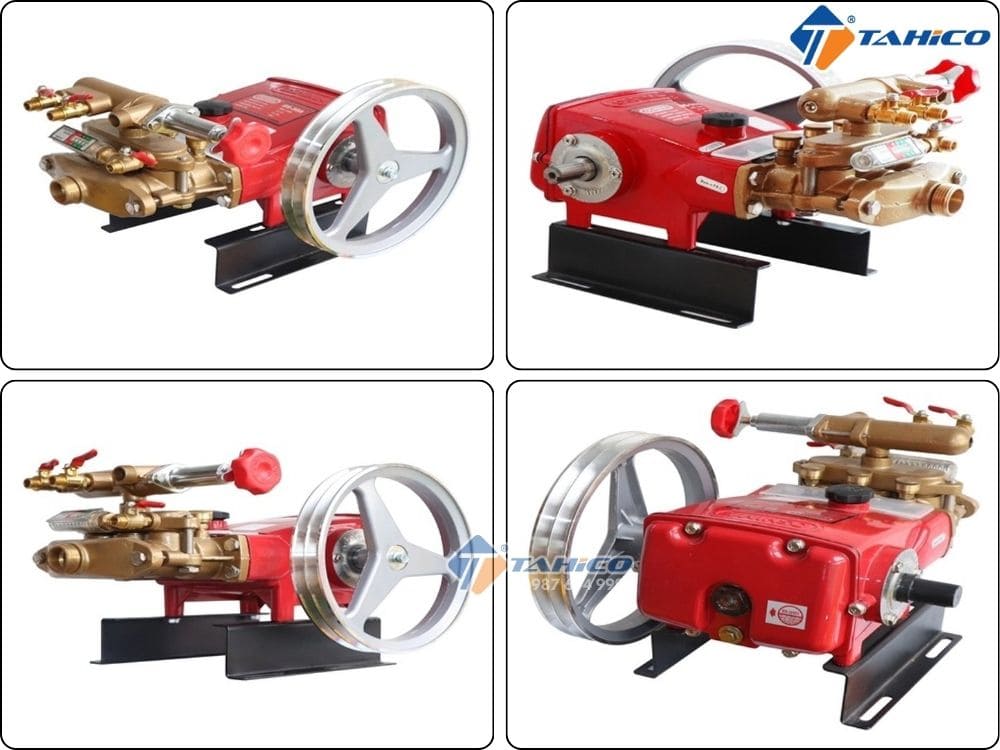 Đầu bơm Oshima 2hp thân trơn | Tự động – Piston sứ