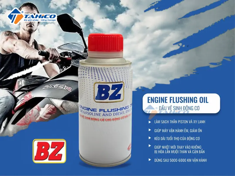 Dầu vệ sinh động cơ xăng dầu BZ Engine Flusing Oil 100ml