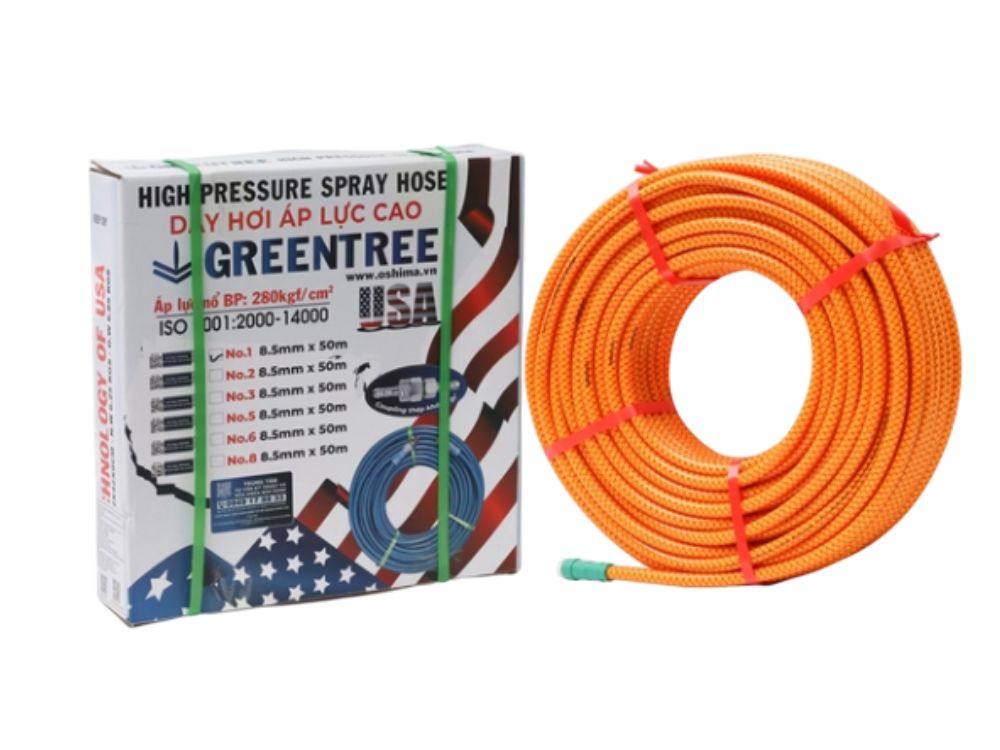 Dây phun áp lực PVC Greentree 8.5mm x 50m