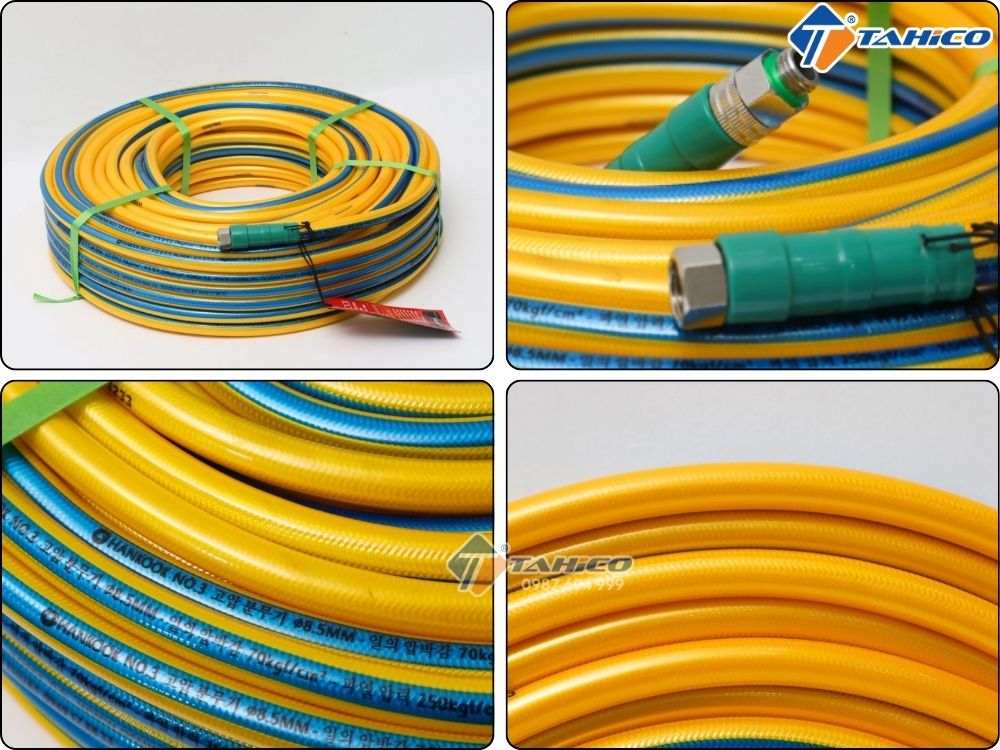Dây phun áp lực PVC Hankook 6.5mm và 8.5mm | dài 50m