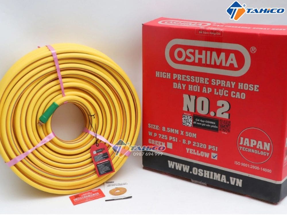 Dây phun áp lực PVC Oshima No.2 dài 50m 100m