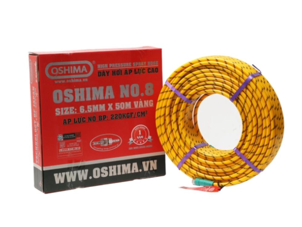 Dây phun áp lực PVC Oshima No.6 8.5mm x 50m | Vàng