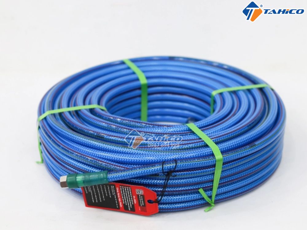 Dây phun áp lực PVC Oshima Super màu xanh