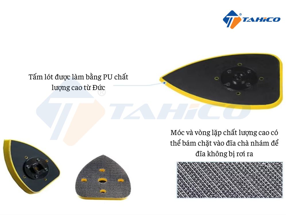Đế tam giác máy rung máy chà nhám 7x10cm