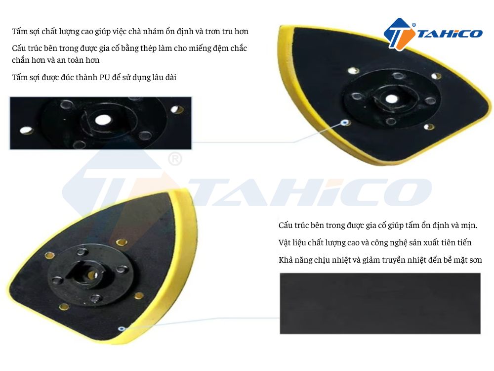 Đế tam giác máy rung máy chà nhám 7x10cm
