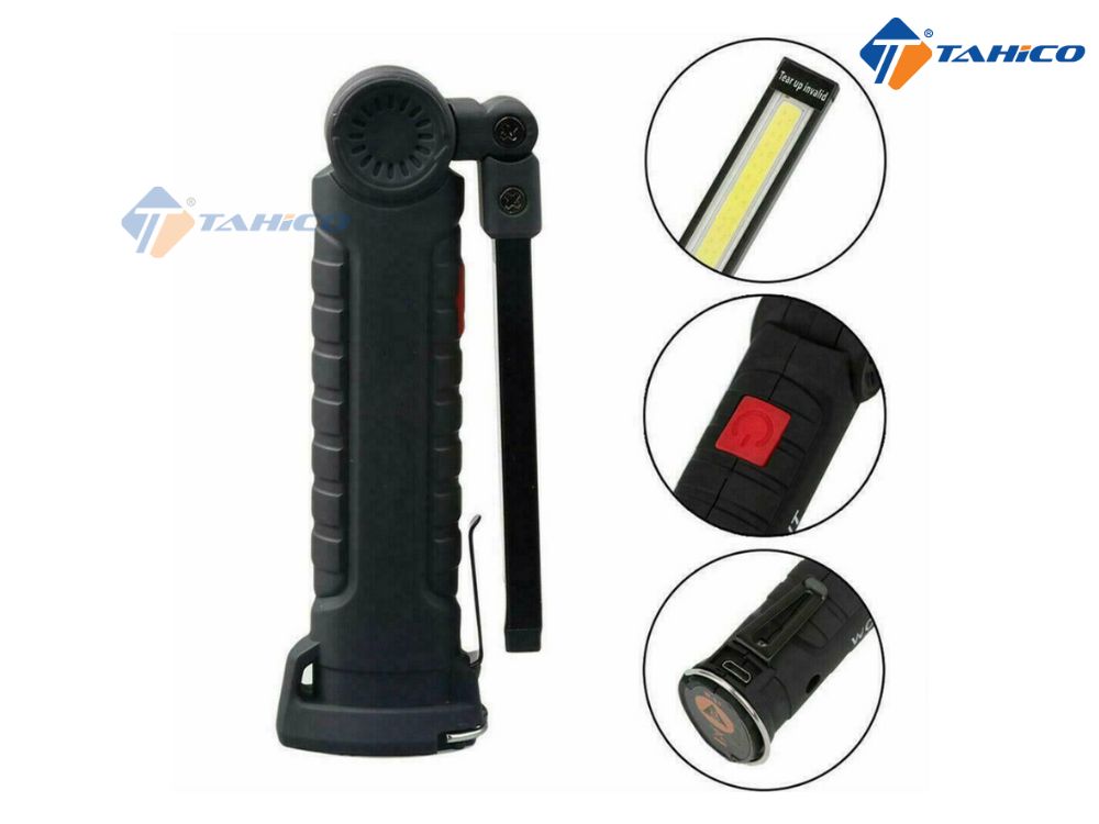 Đèn LED sạc TBHT3003 dạng gập có nam châm