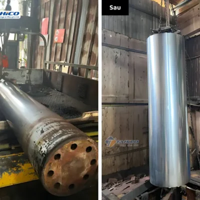 Dịch vụ mạ lại ty nâng cầu 1 trụ rửa xe ô tô cũ tại Tahico