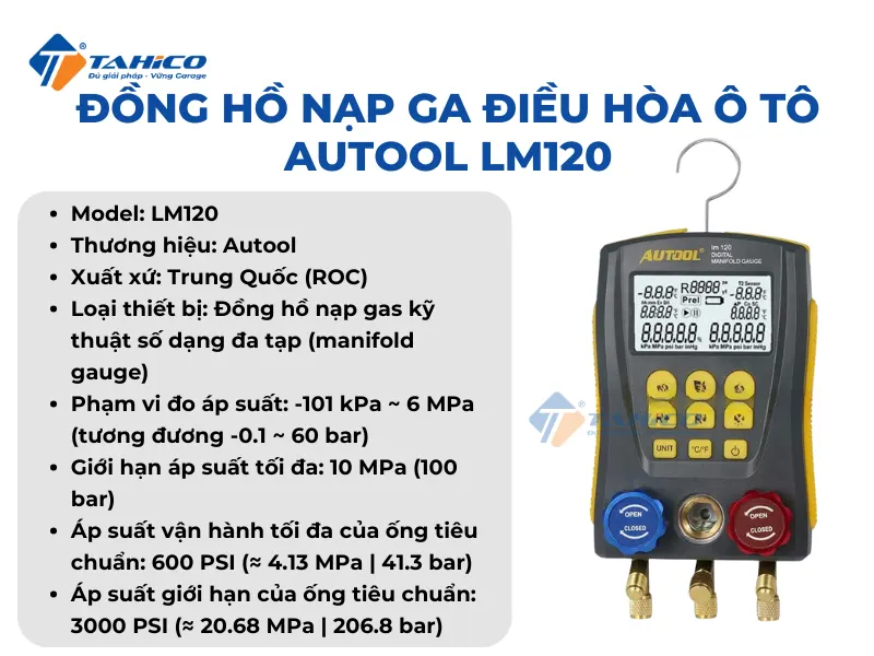 Đặc điểm tính năng Autool LM120