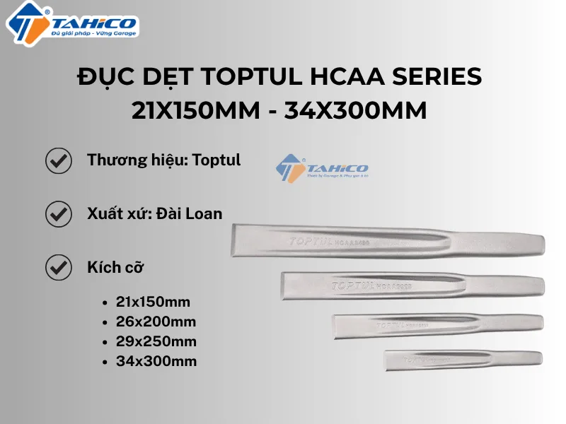 Hình ảnh sản phẩm Đục dẹt Toptul HCAA Series