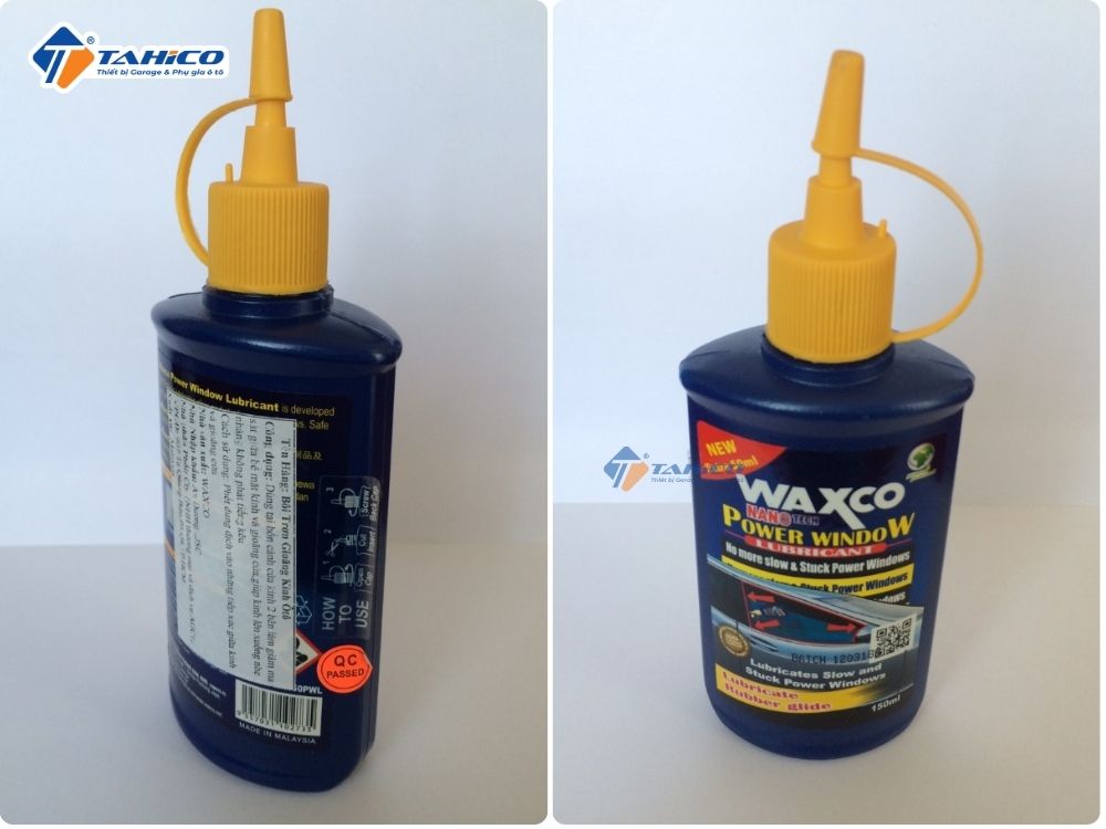 Dung dịch bôi trơn gioăng kính Waxco Power Window 150ml