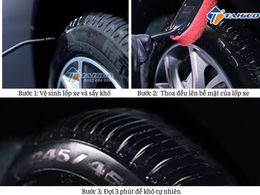 Dung dịch bóng lốp KLCB Oily Tire Wax KA-F017 4 lít