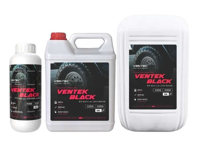 Dung dịch đen bóng vỏ lốp siêu rẻ Ventek Black