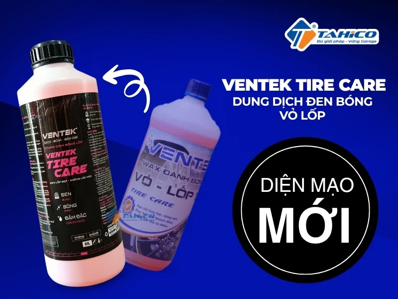 Ventek Tire Care thay đổi giao diện mới