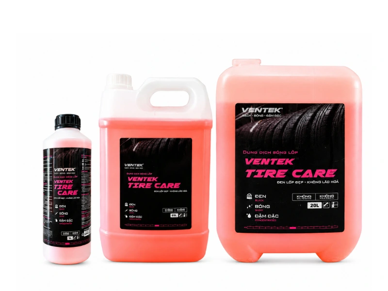 Dung dịch đen bóng vỏ lốp BEST SALES Ventek Tire Care