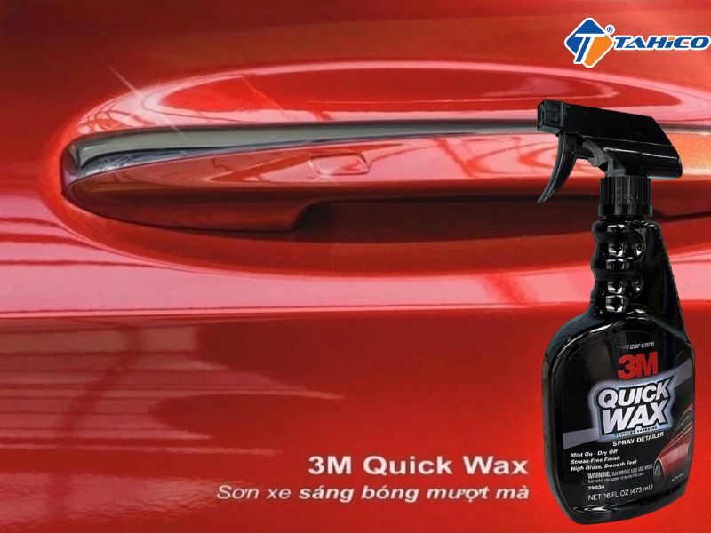 Dung dịch làm bóng sơn xe 3M Quick Wax 473ml