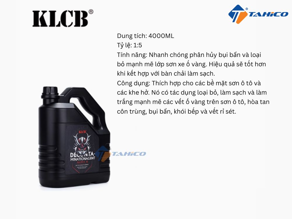 Dung dịch rửa xe KLCB Deconta Minationagent KA-F013 4 lít